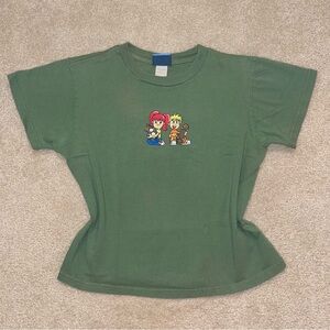 Vintage 80s 90s Break Down Graffiti Rave Skate Girl T Shirt Crop Skater Grunge M